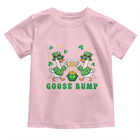 Funny St Patricks Day Goose Drinking Beer Toddler T Shirt Goose Bump