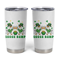 Funny St Patricks Day Goose Drinking Beer Tumbler Cup Goose Bump