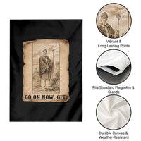 Funny Saint Patrick Irish Catholic St Patrick's Day Garden Flag Go On Now Git