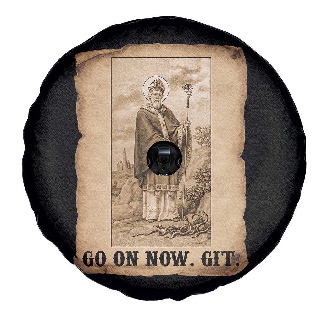 Funny Saint Patrick Irish Catholic St Patrick's Day Spare Tire Cover Go On Now Git