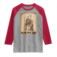 Funny Saint Patrick Irish Catholic St Patrick's Day Raglan Shirt Go On Now Git