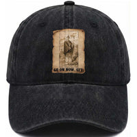 Funny Saint Patrick Irish Catholic St Patrick's Day Washed Cotton Baseball Cap Go On Now Git