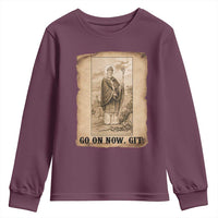 Funny Saint Patrick Irish Catholic St Patrick's Day Youth Sweatshirt Go On Now Git
