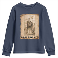 Funny Saint Patrick Irish Catholic St Patrick's Day Youth Sweatshirt Go On Now Git