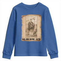 Funny Saint Patrick Irish Catholic St Patrick's Day Youth Sweatshirt Go On Now Git
