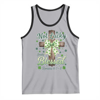 Shamrock Cross Irish St Patrick's Day Tank Top Not Lucky Simply Blessed