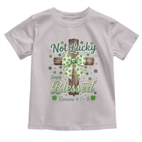 Shamrock Cross Irish St Patrick's Day Toddler T Shirt Not Lucky Simply Blessed