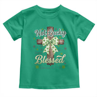 Shamrock Cross Irish St Patrick's Day Toddler T Shirt Not Lucky Simply Blessed