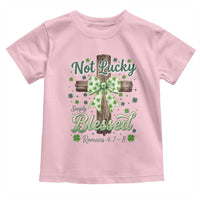 Shamrock Cross Irish St Patrick's Day Toddler T Shirt Not Lucky Simply Blessed