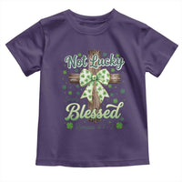 Shamrock Cross Irish St Patrick's Day Toddler T Shirt Not Lucky Simply Blessed