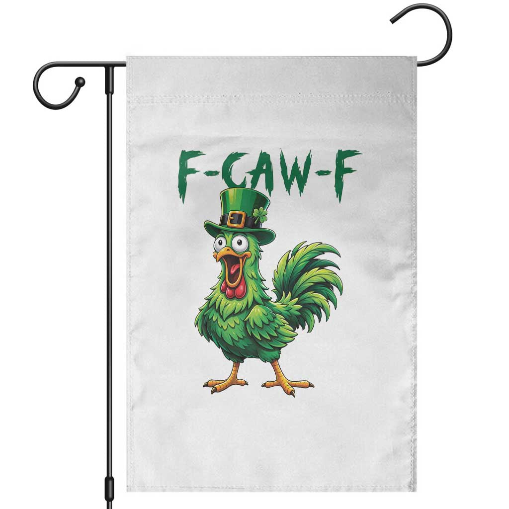 Funny St Patricks Day Lucky Chicken Garden Flag F Caw F