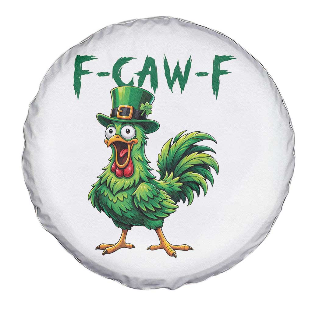 Funny St Patricks Day Lucky Chicken Spare Tire Cover F Caw F