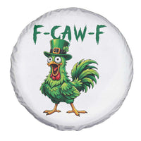 Funny St Patricks Day Lucky Chicken Spare Tire Cover F Caw F