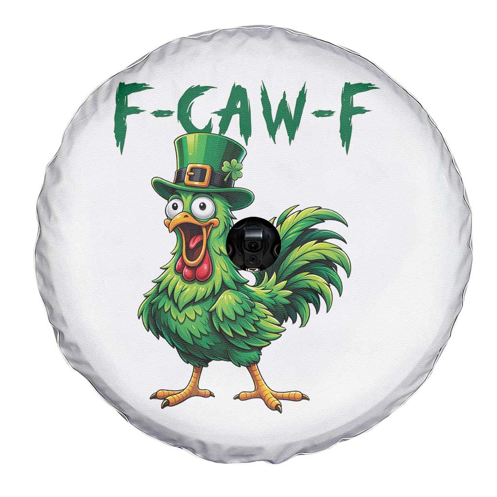 Funny St Patricks Day Lucky Chicken Spare Tire Cover F Caw F