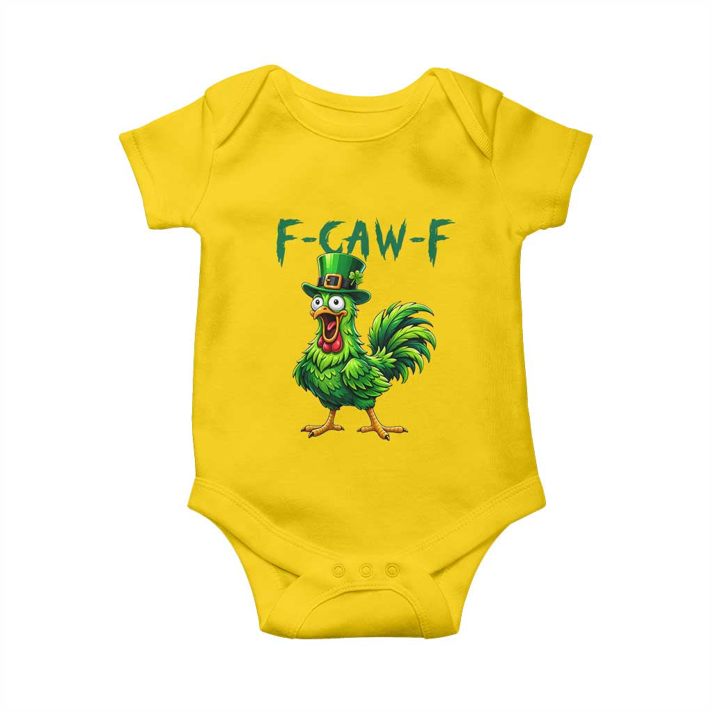 Funny St Patricks Day Lucky Chicken Baby Onesie F Caw F