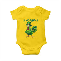 Funny St Patricks Day Lucky Chicken Baby Onesie F Caw F