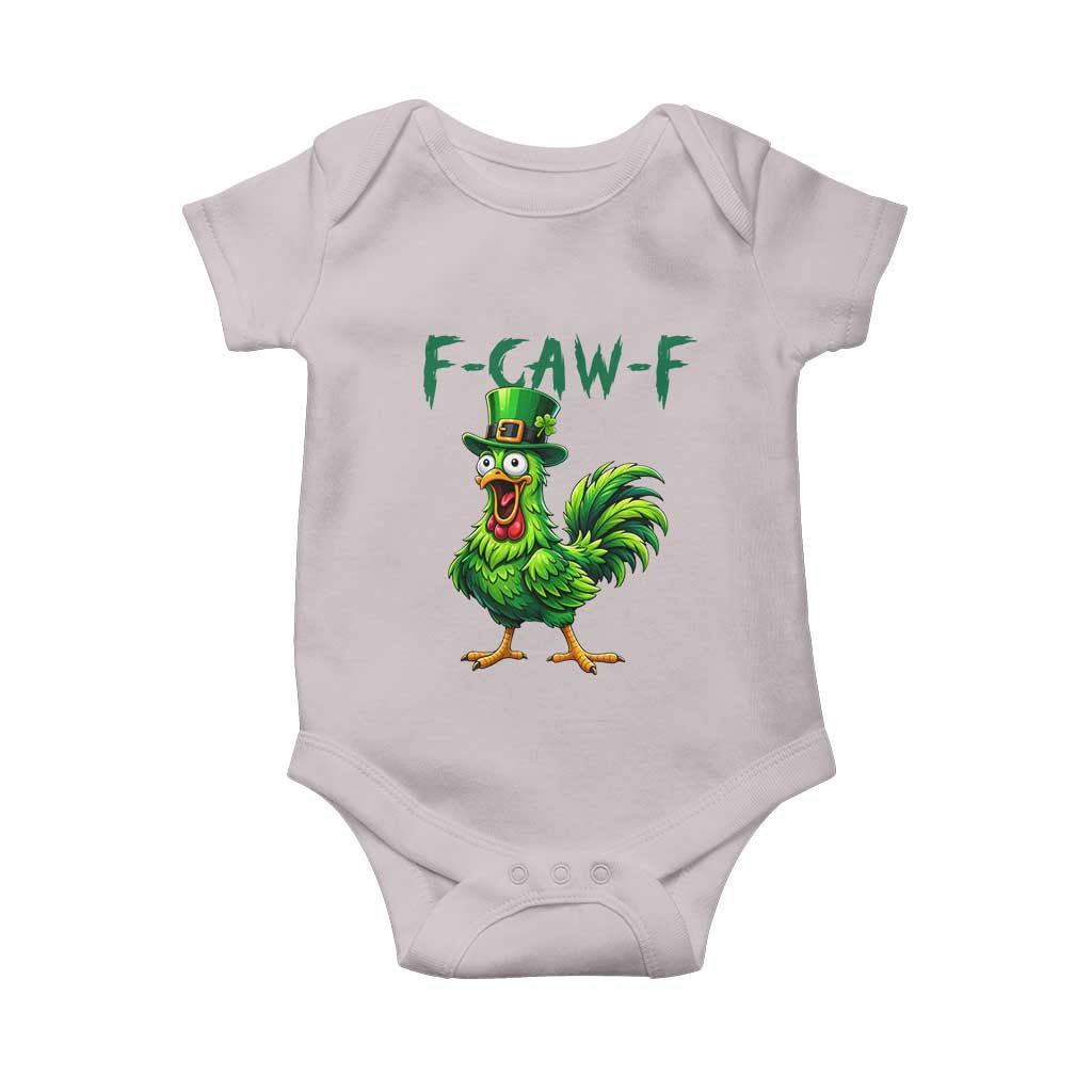 Funny St Patricks Day Lucky Chicken Baby Onesie F Caw F