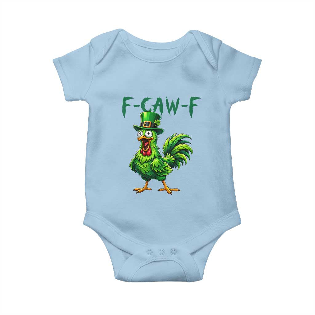 Funny St Patricks Day Lucky Chicken Baby Onesie F Caw F