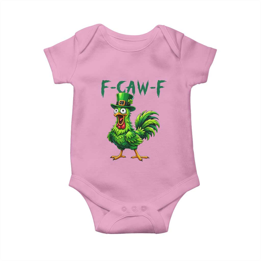 Funny St Patricks Day Lucky Chicken Baby Onesie F Caw F
