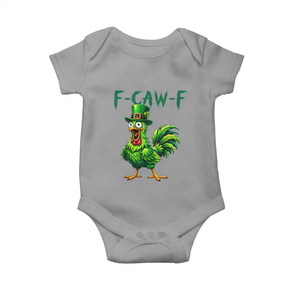 Funny St Patricks Day Lucky Chicken Baby Onesie F Caw F
