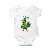 Funny St Patricks Day Lucky Chicken Baby Onesie F Caw F