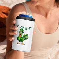 Funny St Patricks Day Lucky Chicken 4 in 1 Can Cooler Tumbler F Caw F