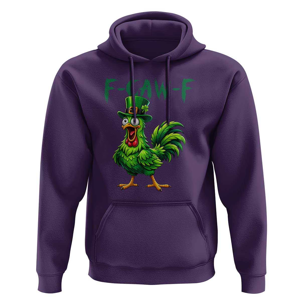 Funny St Patricks Day Lucky Chicken Hoodie F Caw F