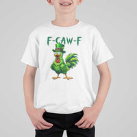 Funny St Patricks Day Lucky Chicken T Shirt For Kid F Caw F
