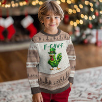 Funny St Patricks Day Lucky Chicken Ugly Christmas Sweater F Caw F