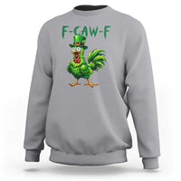 Funny St Patricks Day Lucky Chicken Sweatshirt F Caw F