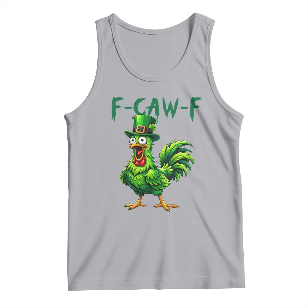 Funny St Patricks Day Lucky Chicken Tank Top F Caw F