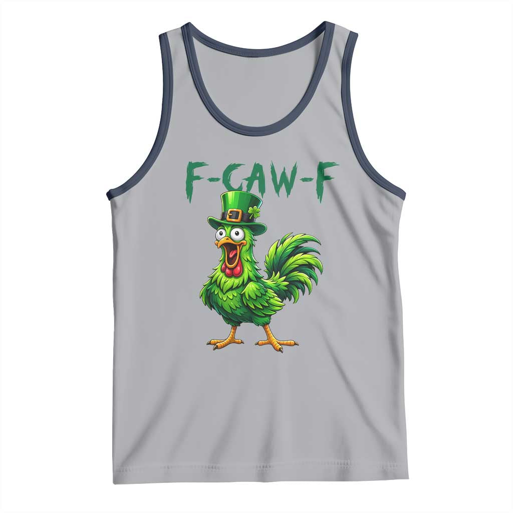 Funny St Patricks Day Lucky Chicken Tank Top F Caw F