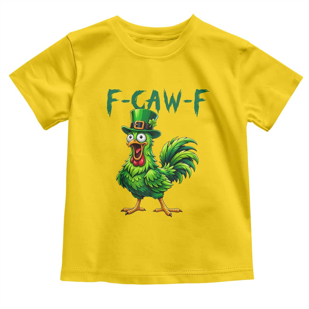 Funny St Patricks Day Lucky Chicken Toddler T Shirt F Caw F
