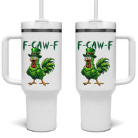 Funny St Patricks Day Lucky Chicken Tumbler With Handle F Caw F
