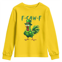 Funny St Patricks Day Lucky Chicken Youth Sweatshirt F Caw F