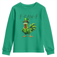 Funny St Patricks Day Lucky Chicken Youth Sweatshirt F Caw F