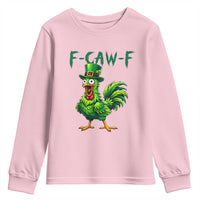 Funny St Patricks Day Lucky Chicken Youth Sweatshirt F Caw F