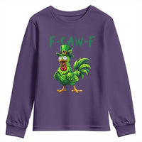 Funny St Patricks Day Lucky Chicken Youth Sweatshirt F Caw F