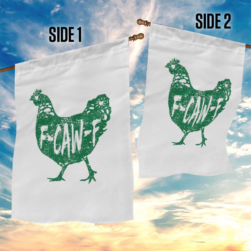 F Caw F Lucky Chicken Garden Flag Funny St Patricks Day