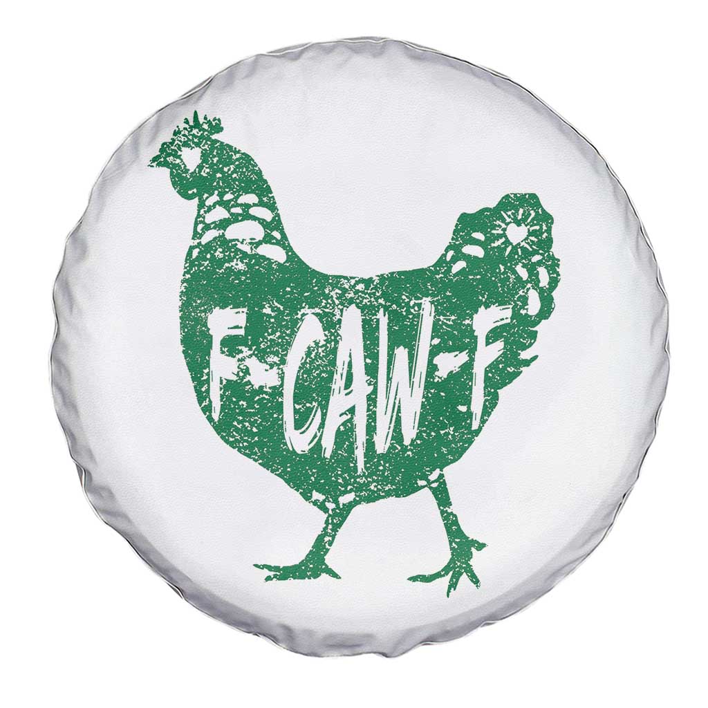 F Caw F Lucky Chicken Spare Tire Cover Funny St Patricks Day