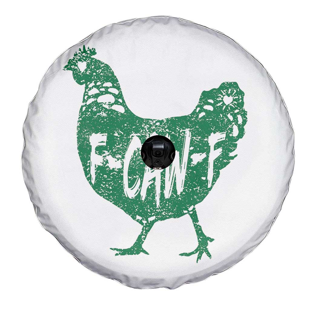 F Caw F Lucky Chicken Spare Tire Cover Funny St Patricks Day