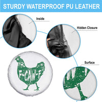 F Caw F Lucky Chicken Spare Tire Cover Funny St Patricks Day