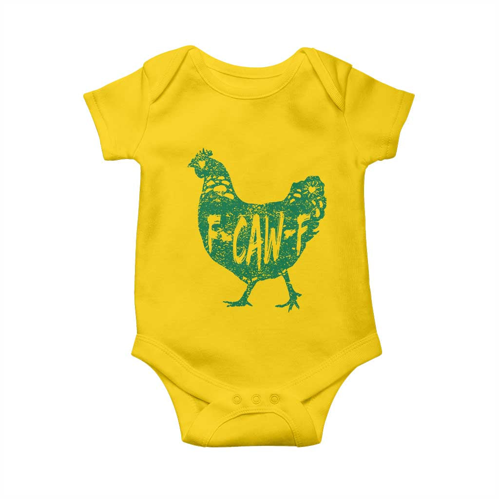 F Caw F Lucky Chicken Baby Onesie Funny St Patricks Day