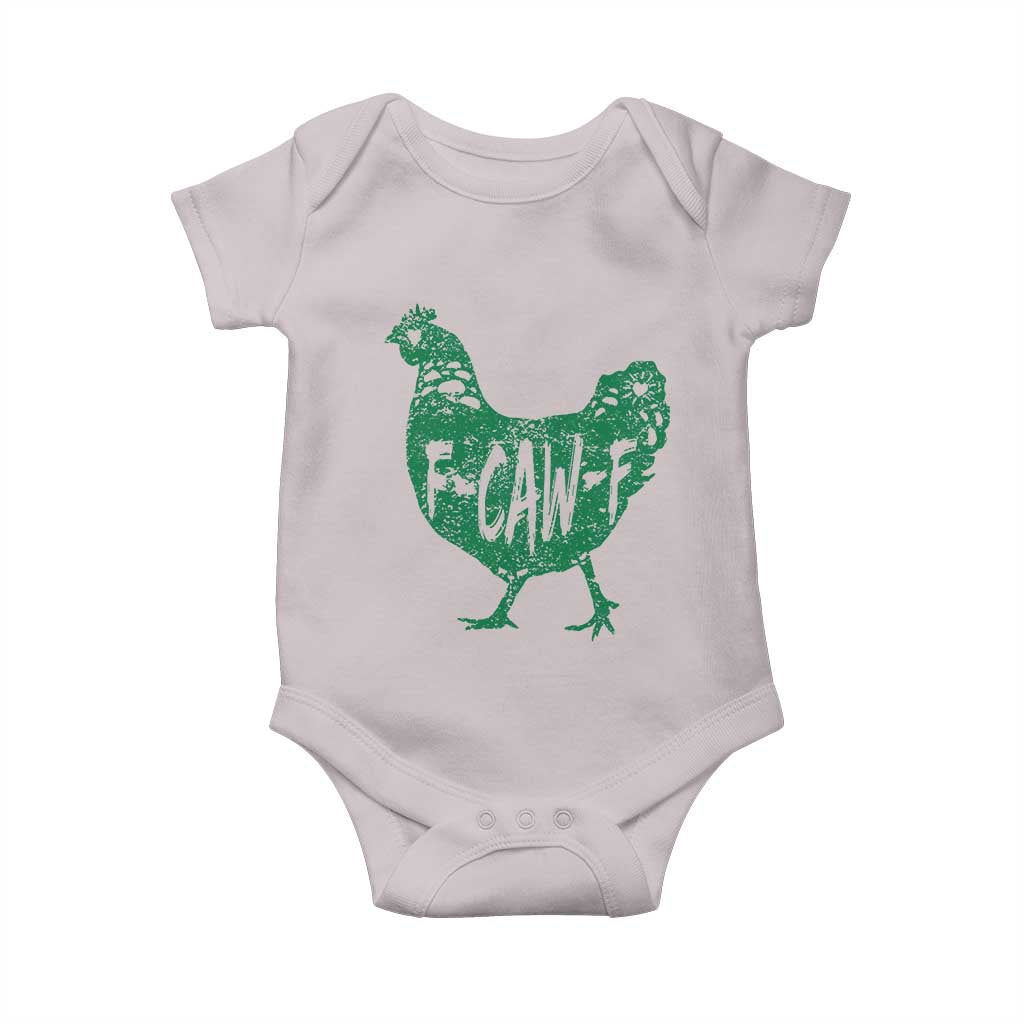 F Caw F Lucky Chicken Baby Onesie Funny St Patricks Day