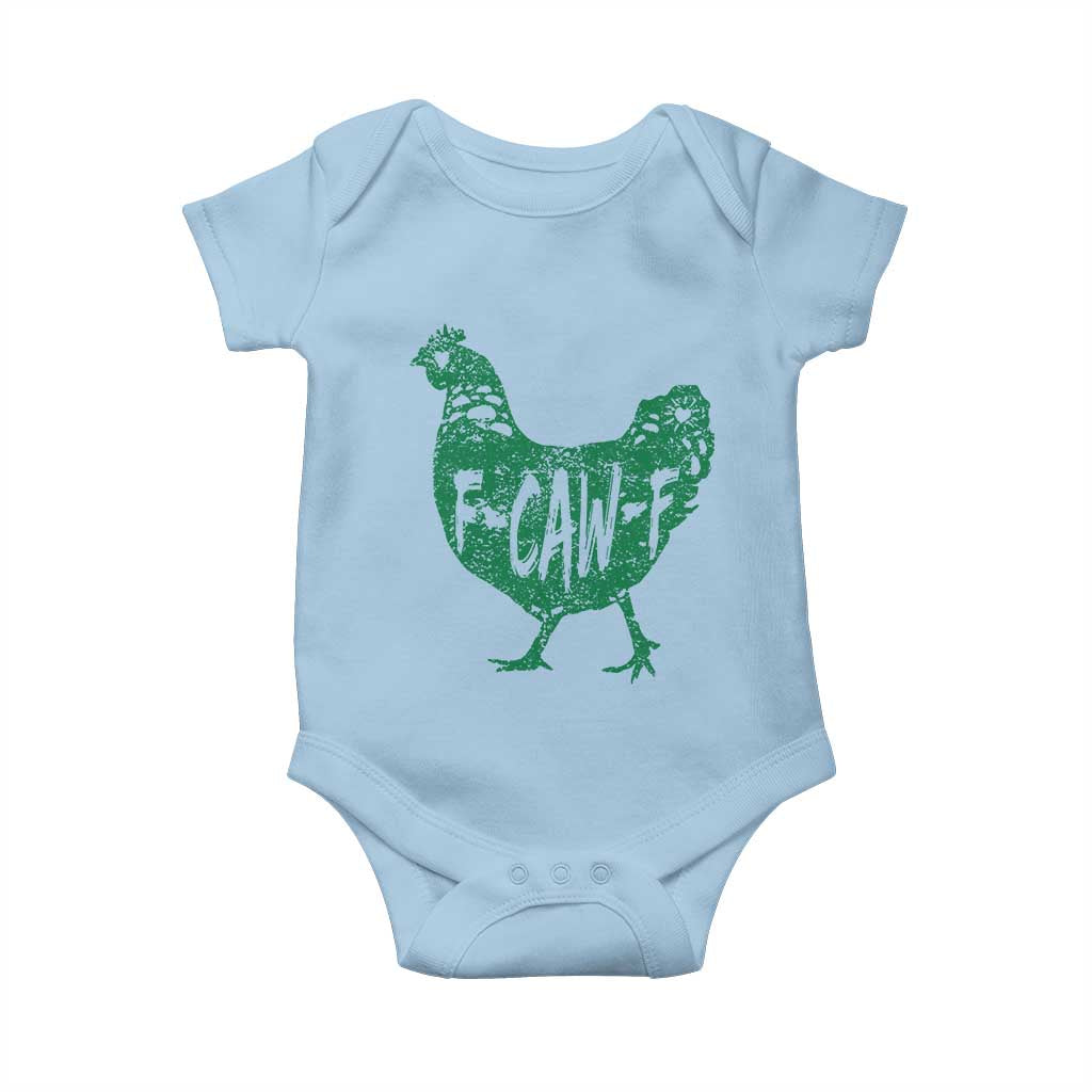 F Caw F Lucky Chicken Baby Onesie Funny St Patricks Day