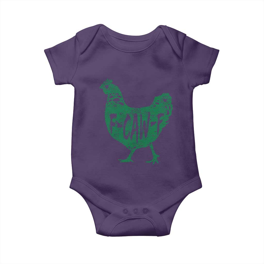 F Caw F Lucky Chicken Baby Onesie Funny St Patricks Day