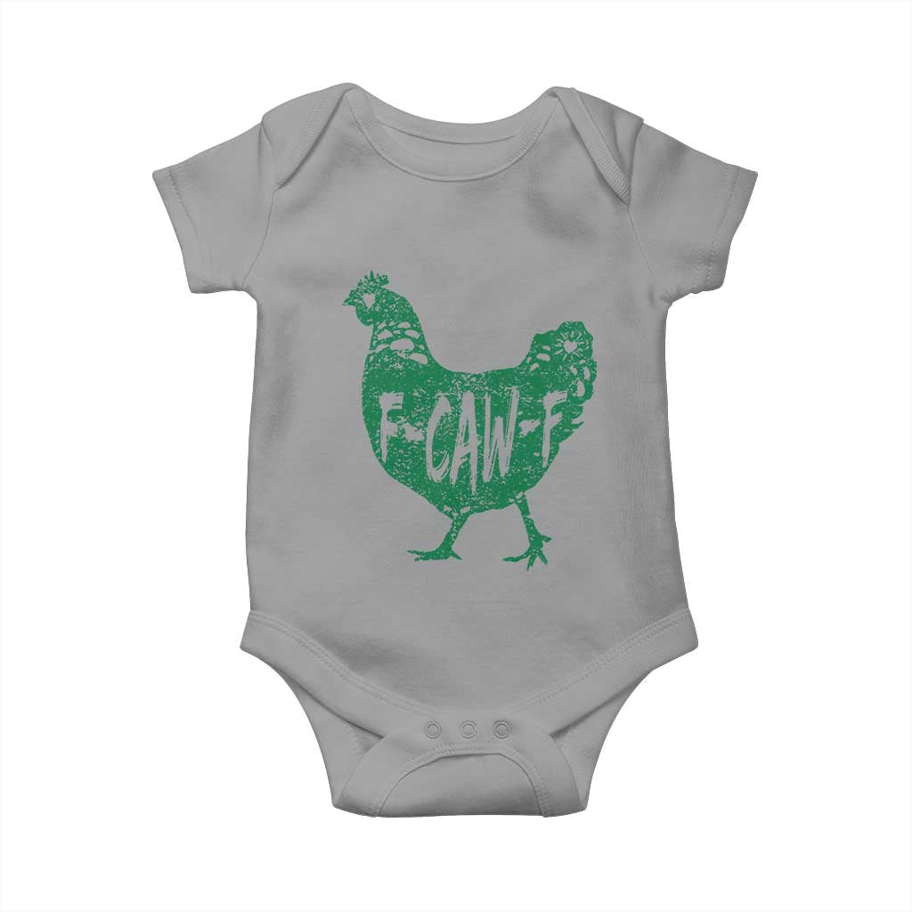 F Caw F Lucky Chicken Baby Onesie Funny St Patricks Day