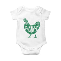 F Caw F Lucky Chicken Baby Onesie Funny St Patricks Day