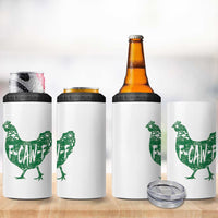 F Caw F Lucky Chicken 4 in 1 Can Cooler Tumbler Funny St Patricks Day