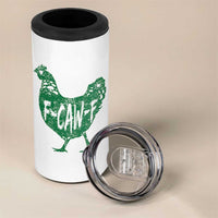 F Caw F Lucky Chicken 4 in 1 Can Cooler Tumbler Funny St Patricks Day